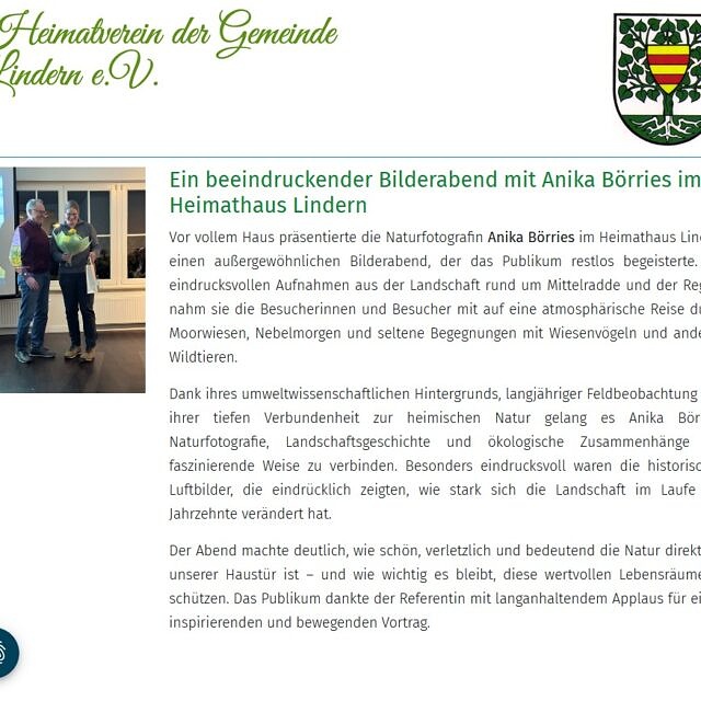 Ein beeindruckender Bilderabend mit Anika Börries im Heimathaus Lindern Screenshot 2026-08-18 083526